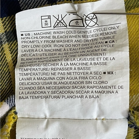 Old Navy sz sm shirt classic style brushed cotton button down plaid - Picture 11 of 11